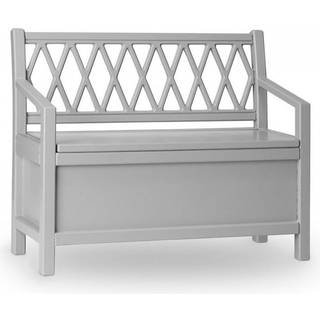 Cam Cam bænk Harlequin Kids storage bench - hvid