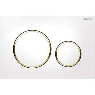 Geberit Betjeningsplade geberit sigma 20 hvid guld hvid