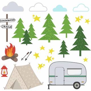 Rumskamrater RMK3642SC Camping Peel and Stick Wall Decals