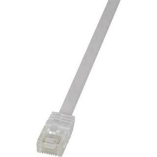 LogiLink SlimLine CAT 6 Ikke afskærmet parsnoet (UTP) 15m Patchkabel Hvid