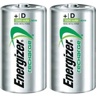 Energizer Recharge Power Plus D / NH50 2500mAh Batterier (2 Stk. Pakning)