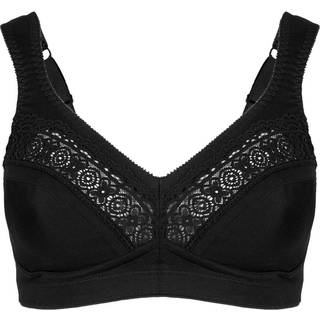 Swegmark Cotton Star Soft Bra - Black - B 75