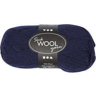 Superwash Strømpegarn 200m - Sort, 50g