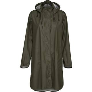 Ilse Jacobsen Women's Raincoat Detachable Hood Army, 38