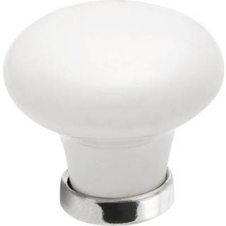 Beslag Design Knop 24136 - 30 Mm - Knopper og dørhåndtag Zink Hvid - 39631-11