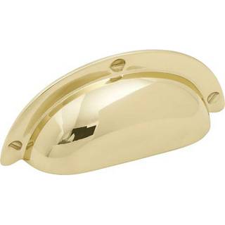 Beslag Design 3922 skålgreb, 64 mm, poleret messing