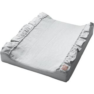 NG Baby Skiftepudebetræk med flæse Light Grey One Size      Unisex