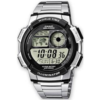 Mand Casio Digital Ur AE-1000WD-1AVEF - Stilfuld Sort Grå Sølv Akryl (Ø 45 mm)