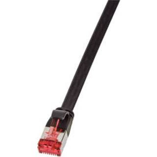 LogiLink SlimLine CAT 6a U/FTP, PiMF 20m Patchkabel Sort --> På fjernlager, levevering hos dig 20-10-2026
