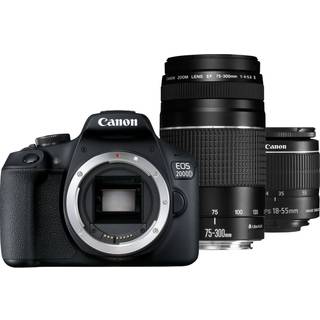 Canon EOS 2000D 18-55mm IS II + EF 75-300mm III