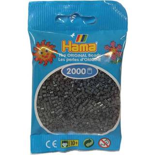 Hama Mini, perler, 2.000 stk., mørkegrå (71) [Levering: 1-2 dage]