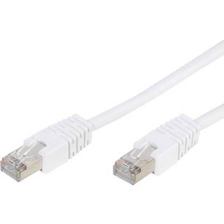VIVANCO CAT5e, RJ45 netværkskabel, Hvid, 2 m