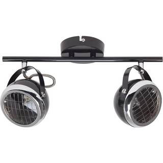 Rider betongrå loftlampe, m. to lyskilder