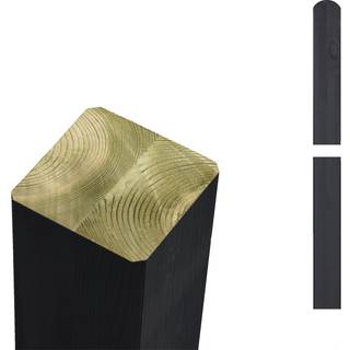 PLUS krydsskåret profilstolpe med 1 spor, fyr - 9 x 9 x 268 cm