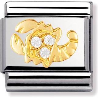 Nomination Classic - STERNZEICHEN Edelstahl, 18K-Gold und Cubic Zirc. (Skorpion) - gold