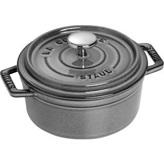 Staub La Cocotte 16 cm / 1,25 l, Rund, Grafitgrå, Støbejern