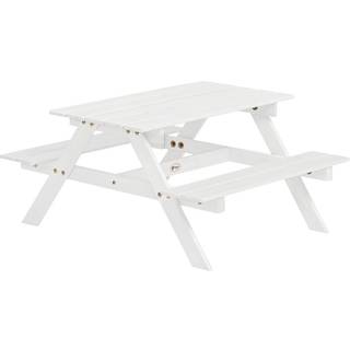 Hillerstorp Picnic Mini Picnicbord 48x90 Cm t - Haveborde Massivt Fyrretræ Hvid - 960977