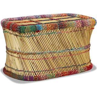 Sofabord I Bambus Med Chindi-detaljer Flerfarvet