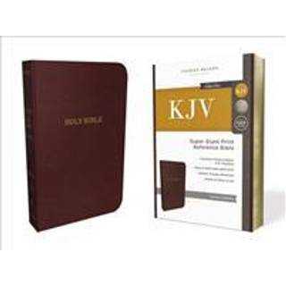 KJV Holy Bible: Super Giant Print with 43,000 Cross References, Burgundy Leather-look, Red Letter, Comfort Print: King James Version