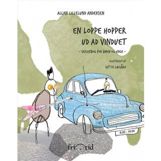 En loppe hopper ud ad vinduet