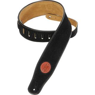 Levy's Signature Suede 2.5 Guitarremmen Black
