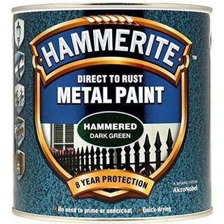 Hammerite HFDG250 Direkte til rust Hamret overflade Metalmaling Mørkegrøn 250 ml