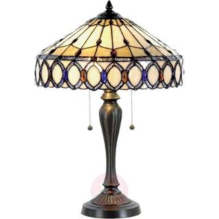 Fiera bordlampe i Tiffany-stil