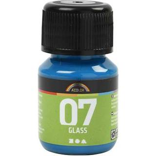 A-Color Glass Turkis 30ml - Vandbaseret Lakmaling