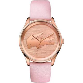 Lacoste 2000997 Victoria Rose Gold Plated Pale Pink Leather Strap Watch - W8490