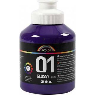 Violet Akrylmaling Blank 500ml - Professionel Kvalitet