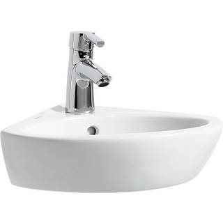 Laufen Hjørnevask 440 x 380 mm med hanehul. Hvid