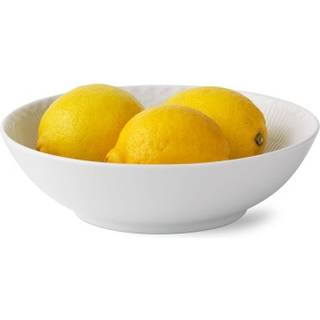 Royal Copenhagen Hvid Halvblonde skål - 21,5 cm