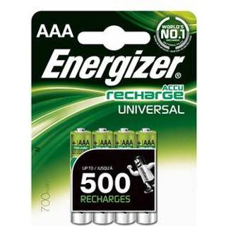4 Energizer genopladelige universelle AAA-batterier 500 mAh
