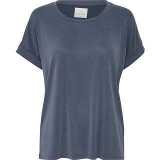 Culture Kortærmet T-shirt - Blå - Str XS - Damer