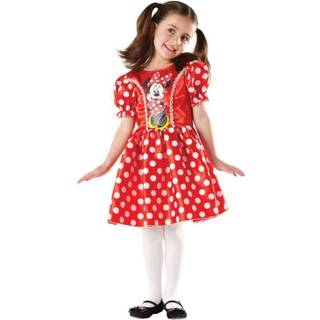 Disney Minnie Mouse kostume - 6 år - 116 cm - rød polkadotkjole