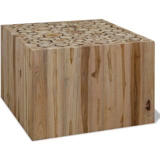 sofabord 50x50x35 cm ægte teaktræ