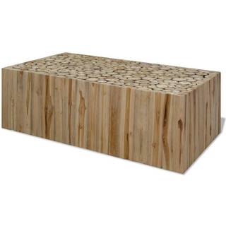 sofabord 90x50x30 cm ægte teaktræ