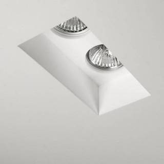 Astro Blanco Twin Adjustable indbygningsspot af gips i hvid