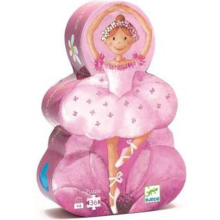 Djeco silhuetpuslespil ballerina - 36 brikker
