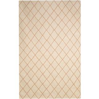 Chhatwal & Jonsson Diamond tæppe Offwhite/orange, 230x336 cm
