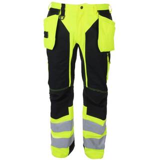 ProJob 6513 Buks Med Stretchpaneler En Iso 20471 Klasse 2/1 - Yellow/Black - D112