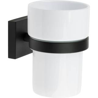 Smedbo house holder m/tandkrus i porcelæn sort rb343p