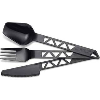 Bestiksæt i plast Primus Lightweight TrailCutlery Black, 3 dele