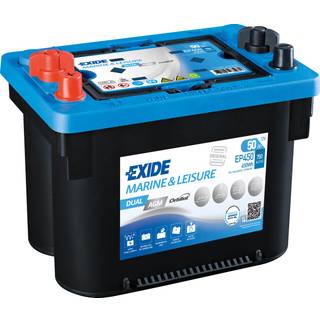 Exide Marine og Leisure EP450 DUAL AGM Batteri - 12V 50Ah (20h)