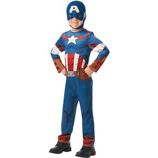 Captain America Classic Kostume Udklædningstøj (3-9 år)(Str. 116/M)