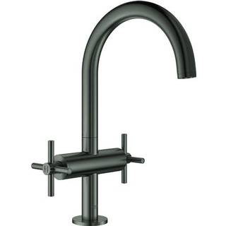GROHE Atrio håndvaskarmatur L med krydsgreb og pop-up bundventil grafit