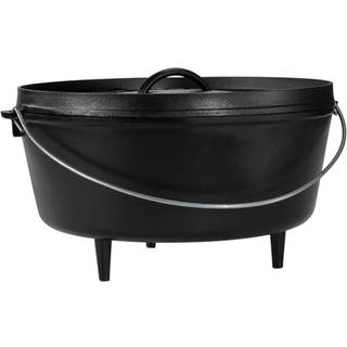 Logde støbejernsgryde 35,5 cm. med låg