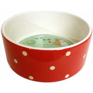 MASON CASH "Polka Dot" Hundeskål Rød