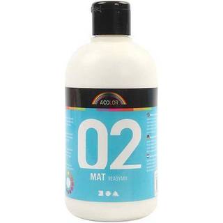 Akrylmaling | 500ml | Mat | Hvid