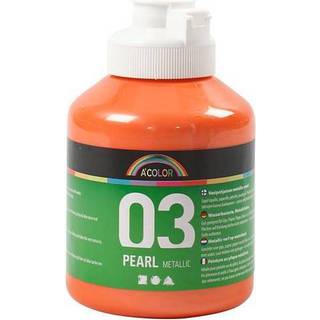 Metallic Akrylmaling Orange 500ml - Høj Kvalitet